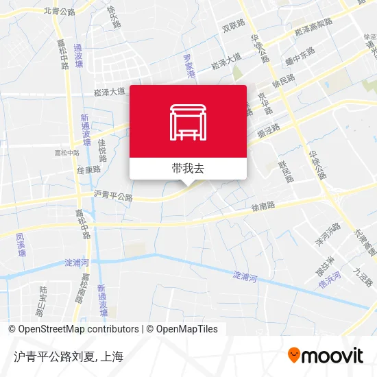 沪青平公路刘夏地图