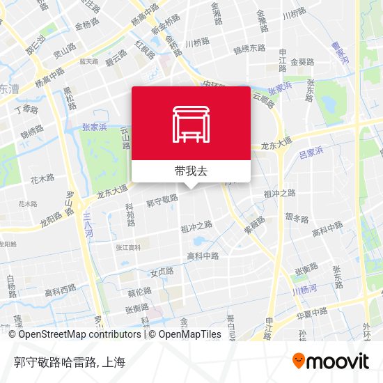 郭守敬路哈雷路地图