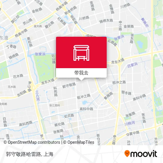 郭守敬路哈雷路地图