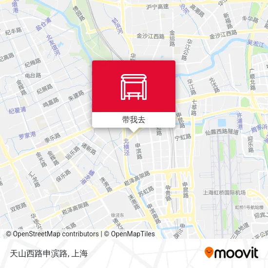 天山西路申滨路地图