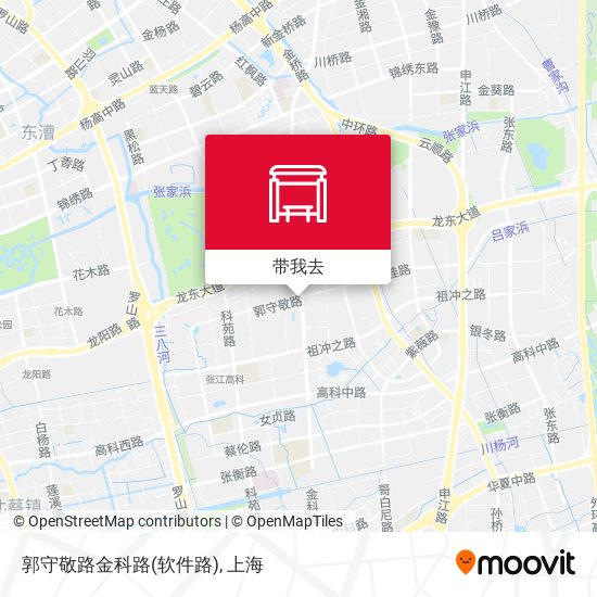 郭守敬路金科路(软件路)地图