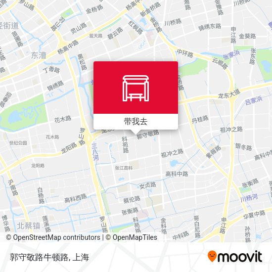 郭守敬路牛顿路地图