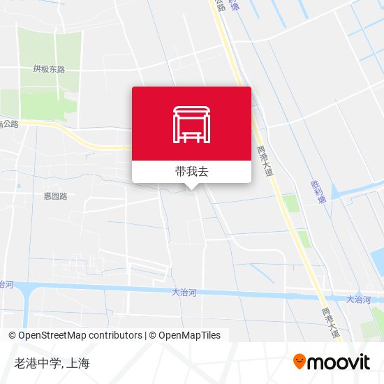 老港中学地图