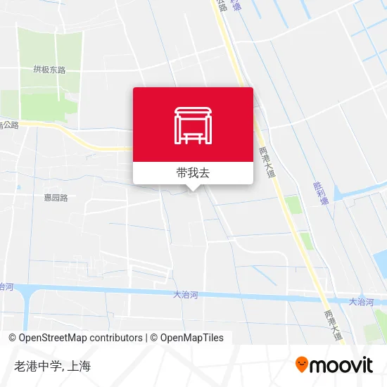 老港中学地图
