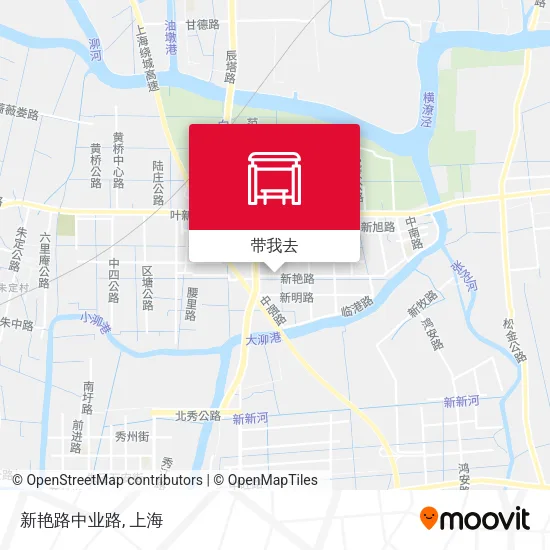 新艳路中业路地图