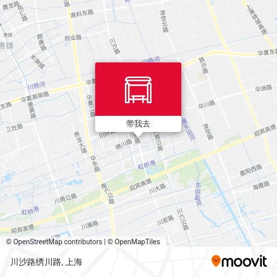 川沙路绣川路地图