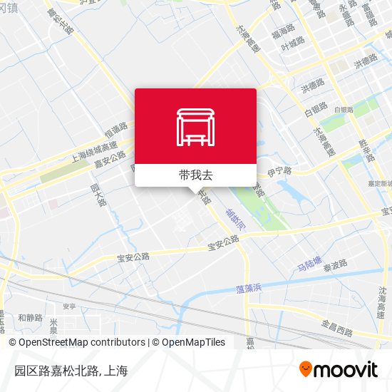 园区路嘉松北路地图