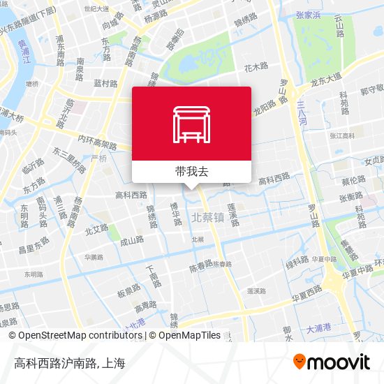高科西路沪南路地图