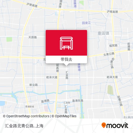 汇金路北青公路地图