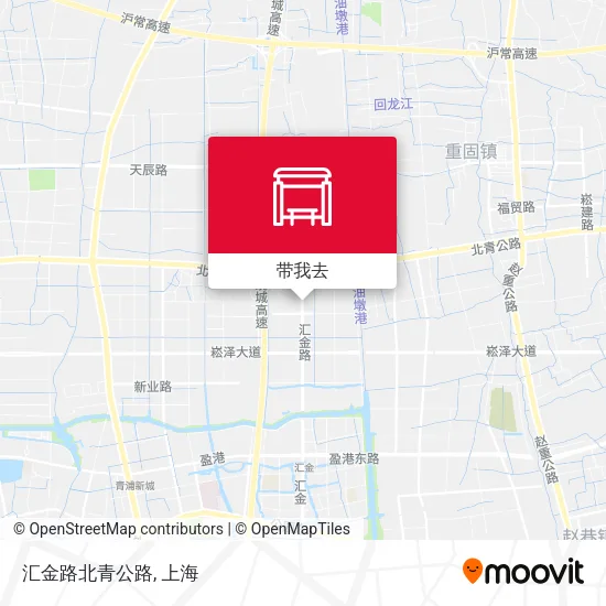 汇金路北青公路地图