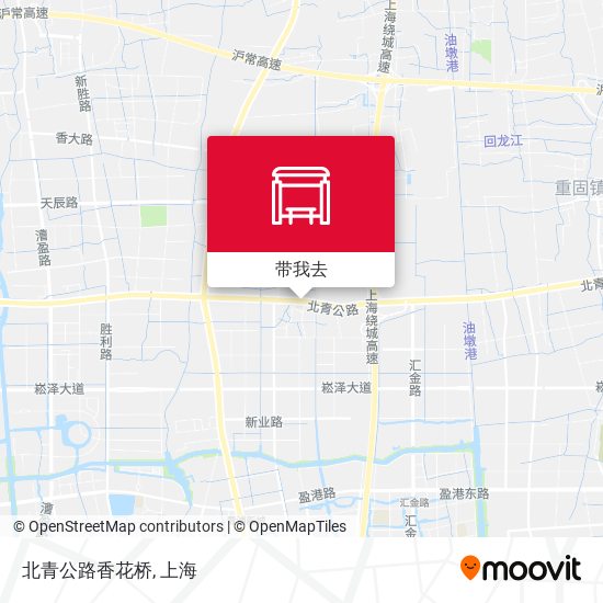 北青公路香花桥地图