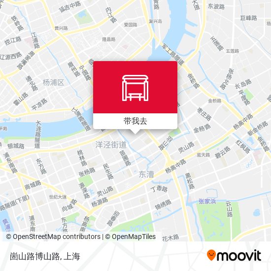 崮山路博山路地图