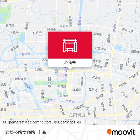 嘉松公路文翔路地图