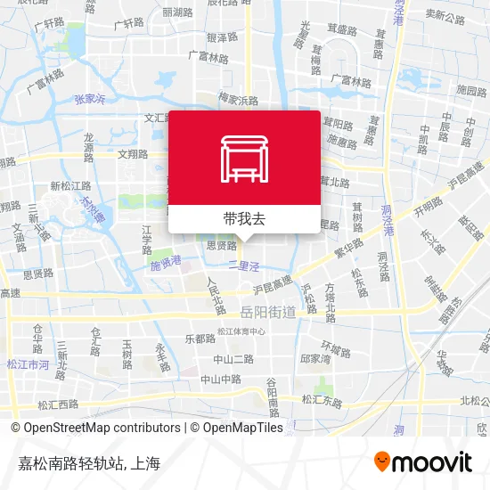 嘉松南路轻轨站地图