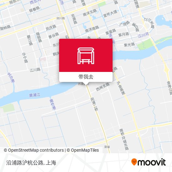 沿浦路沪杭公路地图