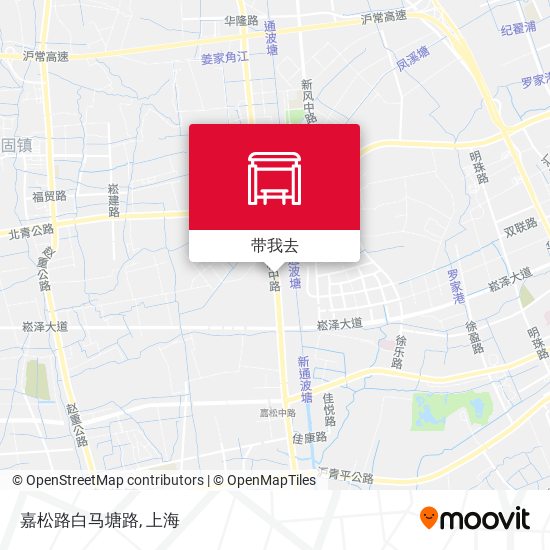 嘉松路白马塘路地图