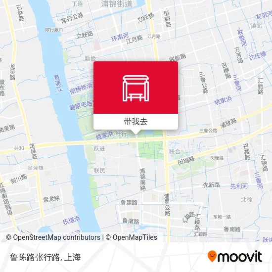 鲁陈路张行路地图
