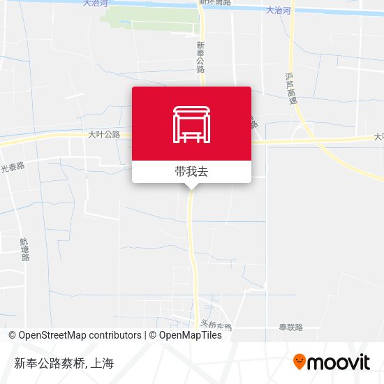 新奉公路蔡桥地图