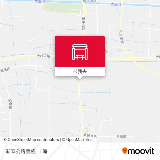 新奉公路蔡桥地图