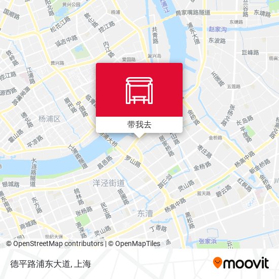 德平路浦东大道地图