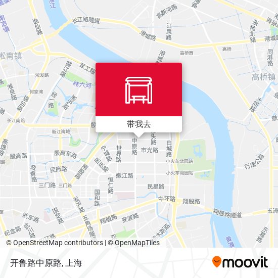 开鲁路中原路地图