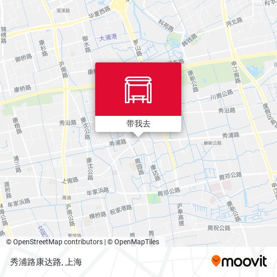 秀浦路康达路地图