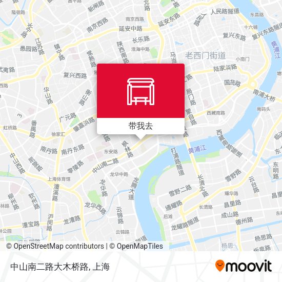 中山南二路大木桥路地图