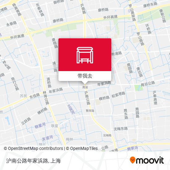 沪南公路年家浜路地图