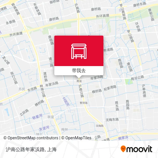 沪南公路年家浜路地图