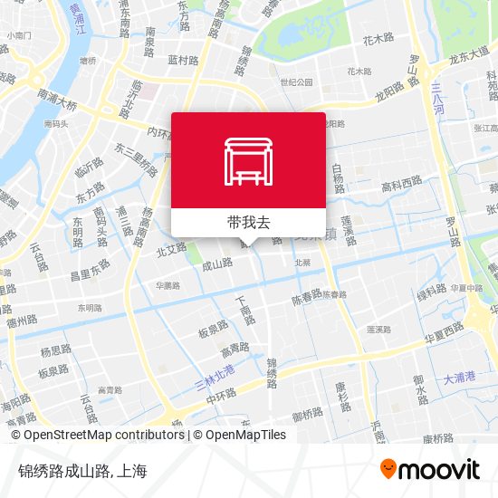 锦绣路成山路地图