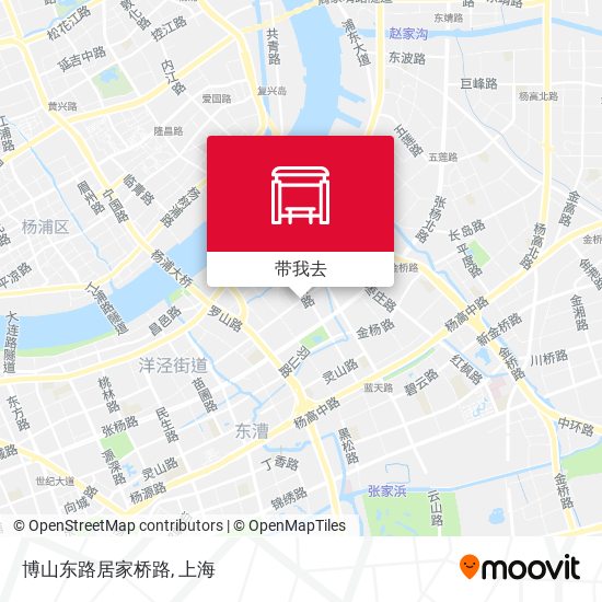 博山东路居家桥路地图