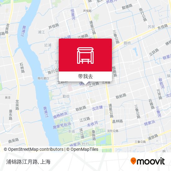 浦锦路江月路地图