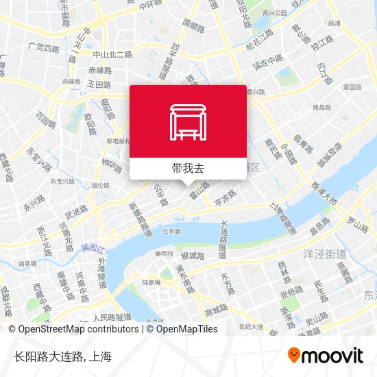 长阳路大连路地图