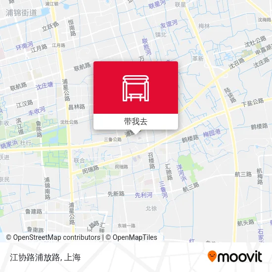 江协路浦放路地图