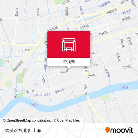 碧溪路东川路地图