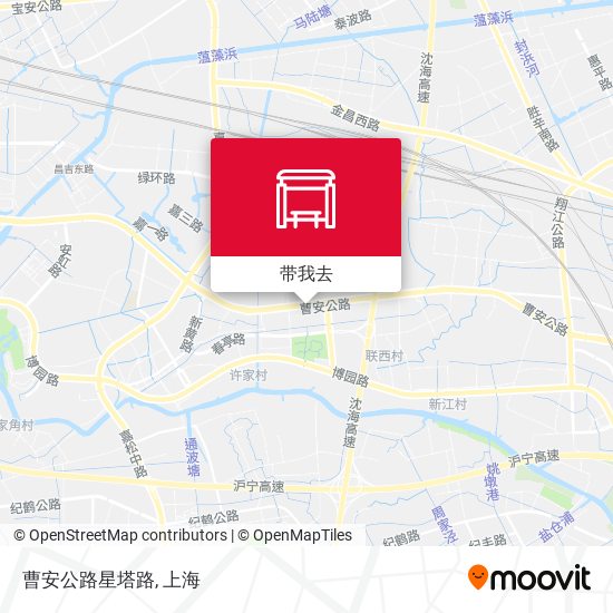 曹安公路星塔路地图