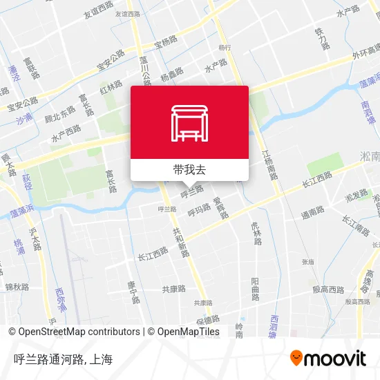 呼兰路通河路地图