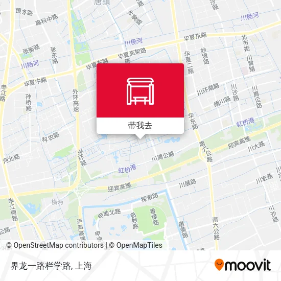 界龙一路栏学路地图