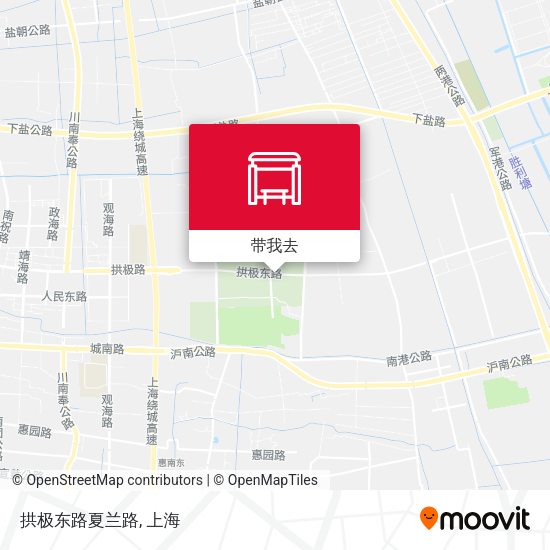 拱极东路夏兰路地图