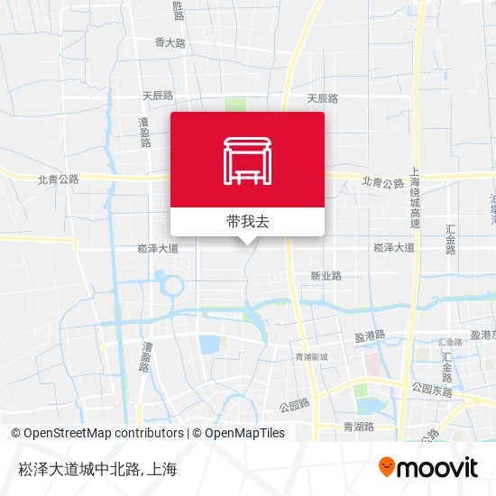 崧泽大道城中北路地图