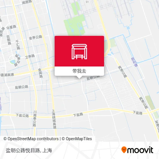盐朝公路悦目路地图