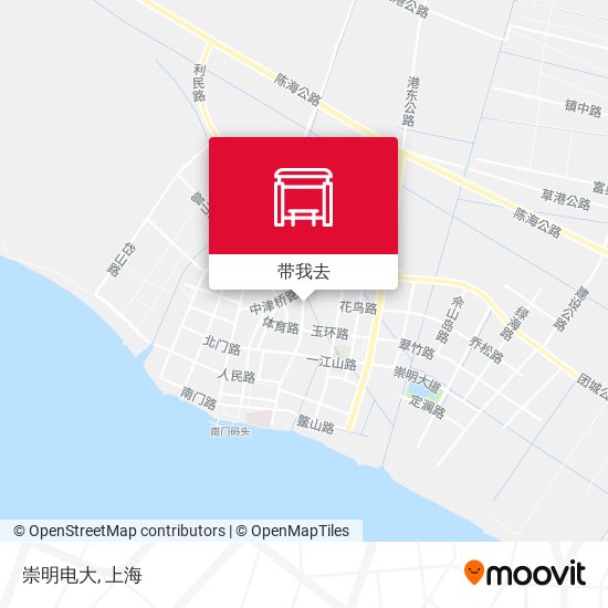 崇明电大地图