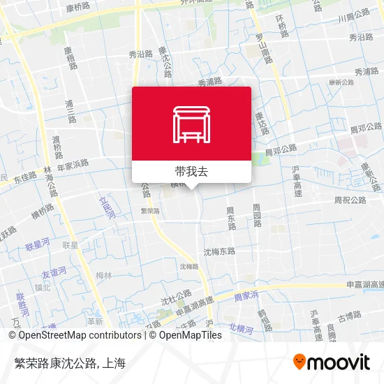 繁荣路康沈公路地图