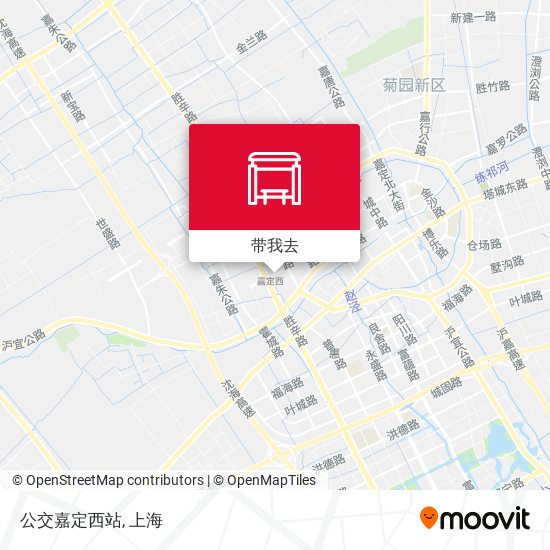 公交嘉定西站地图