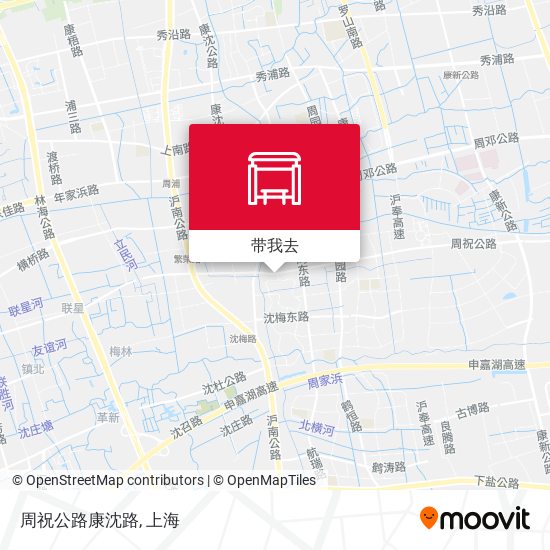 周祝公路康沈路地图