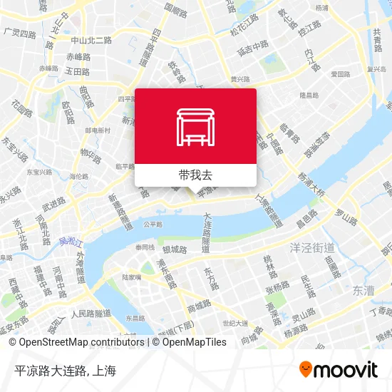 平凉路大连路地图