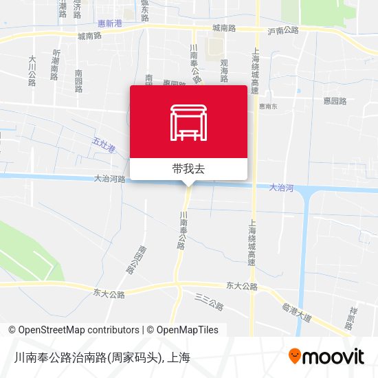 川南奉公路治南路(周家码头)地图