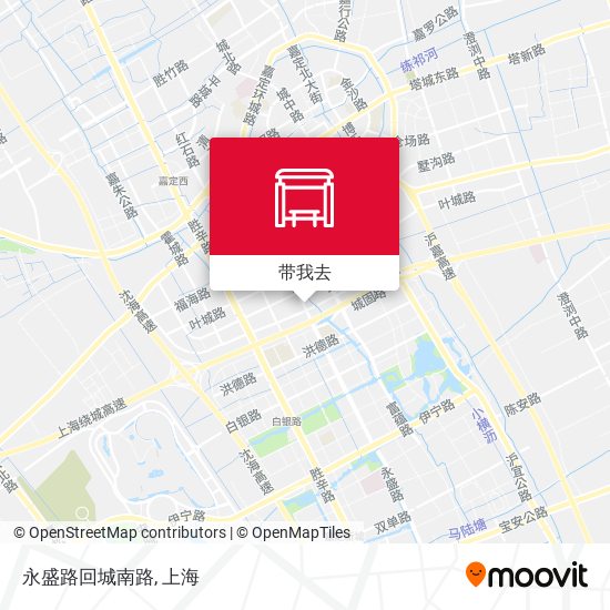 永盛路回城南路地图