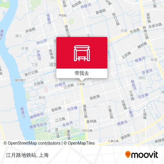 江月路地铁站地图