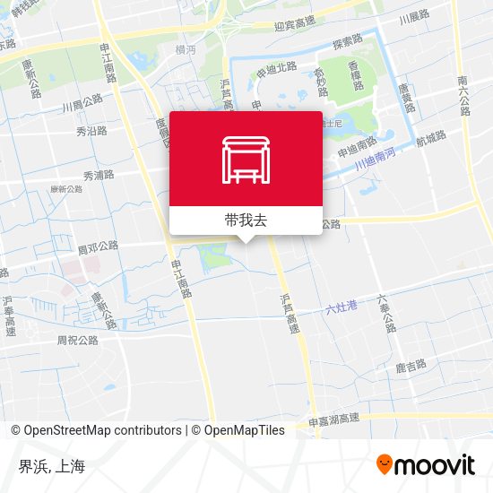 界浜地图